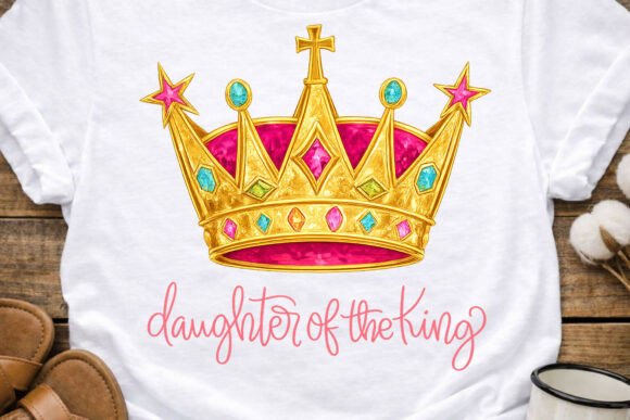 Daughter of the King Crown PNG for T-Shirt Designs
