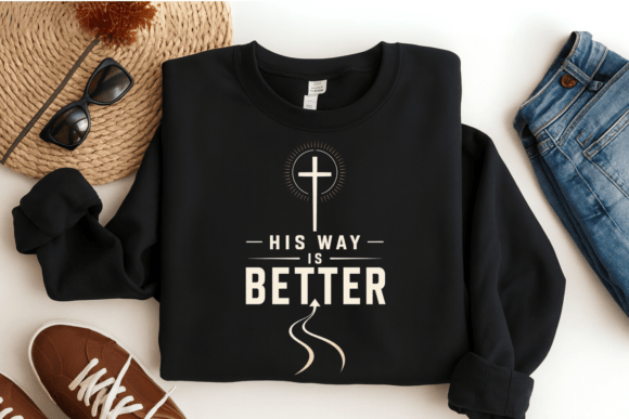 His Way Is Better Cross Religious PNG T-Shirt Designs