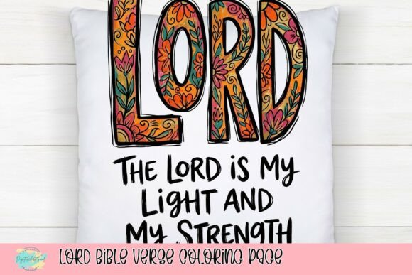 LORD Bible Verse Coloring Page