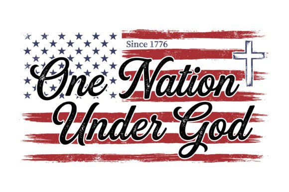 One Nation Under God SVG for T-Shirt Designs