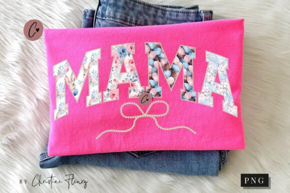 Pearl Easter Mama PNG Design for T-Shirt Designs