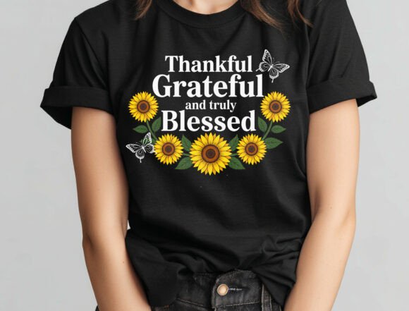 Thankful Blessed Png, Sunflower Faith