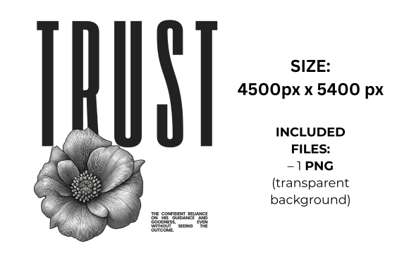 Trust Definition Minimalist Style T-Shirt Designs
