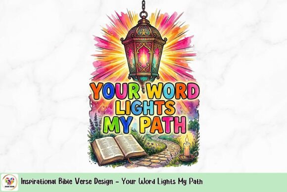 Your Word Lights My Path T-Shirt Design